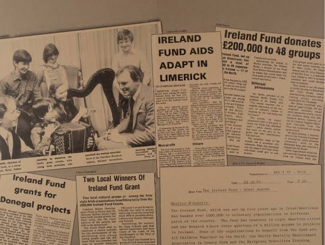 Early Irish press coverage of Ireland Fund grants